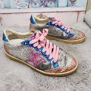 Golden Goose ballstar glitter sneakers